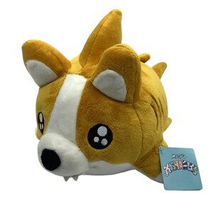 Megs Mashables Cork Plush Corgi Shark Hybrid Stuffed Animal Squishable NWT 10x5"